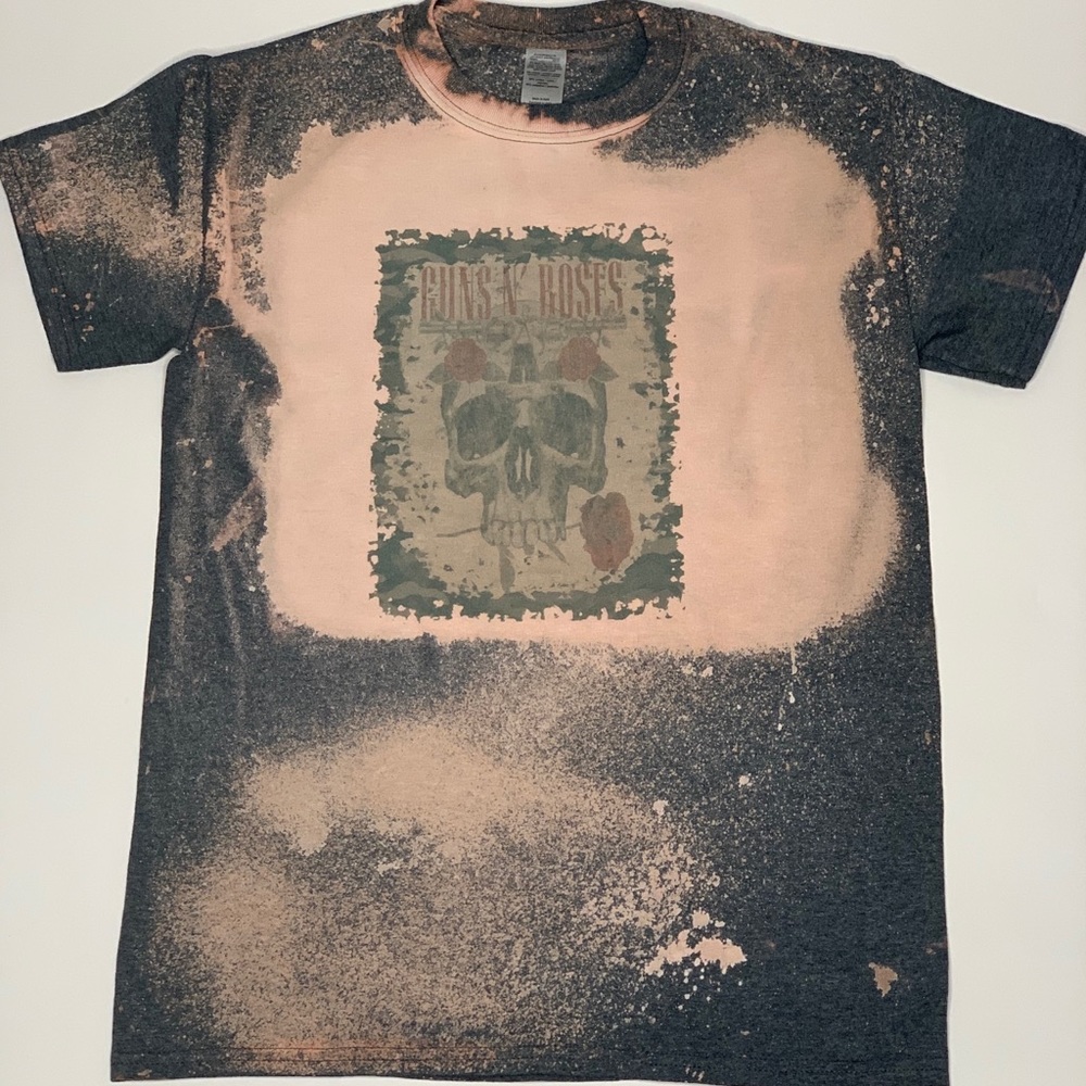 Acid wash band tee